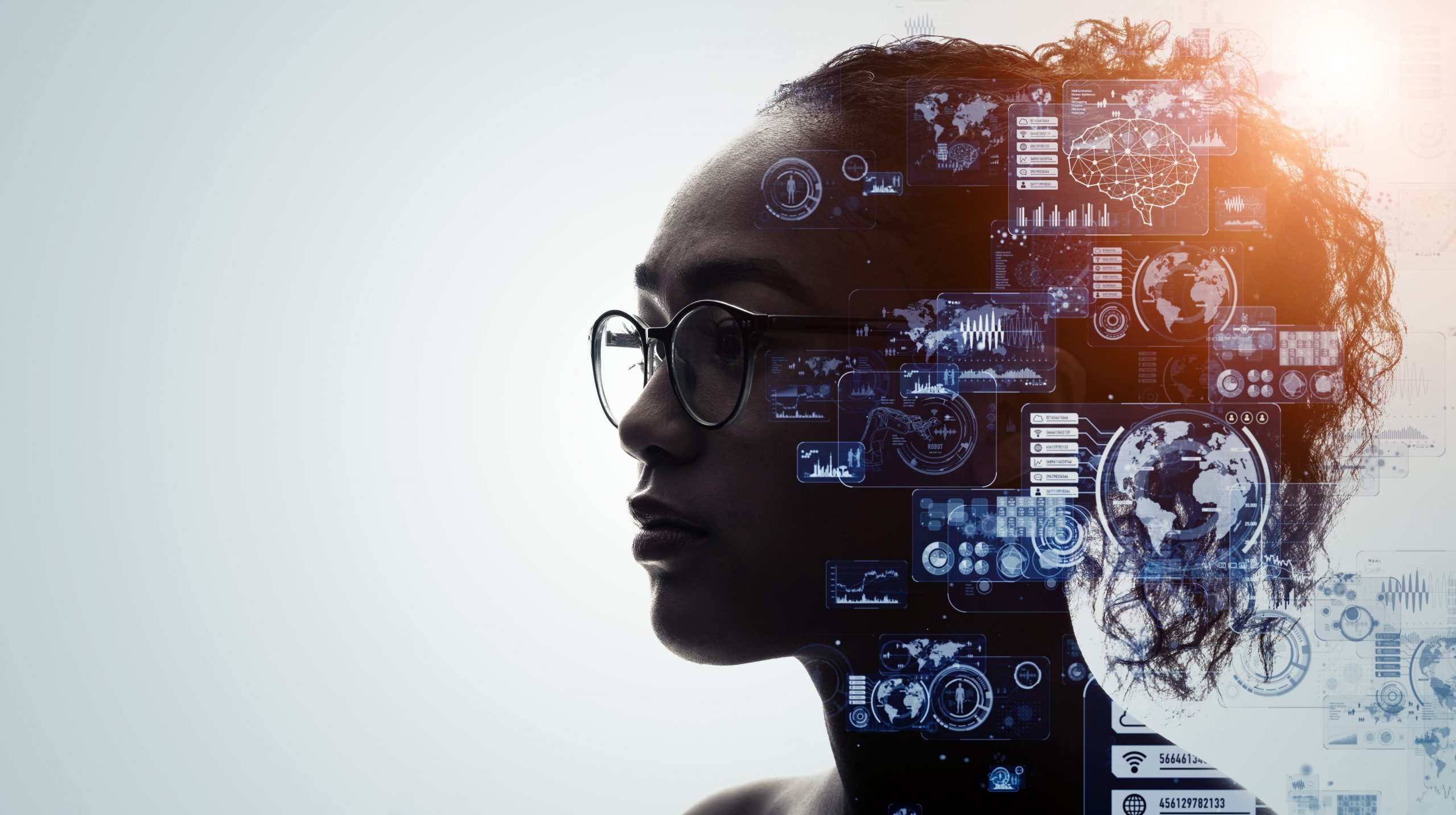 Human,And,Technology,Concept.,Ai,(artificial,Intelligence).,Communication,Network.